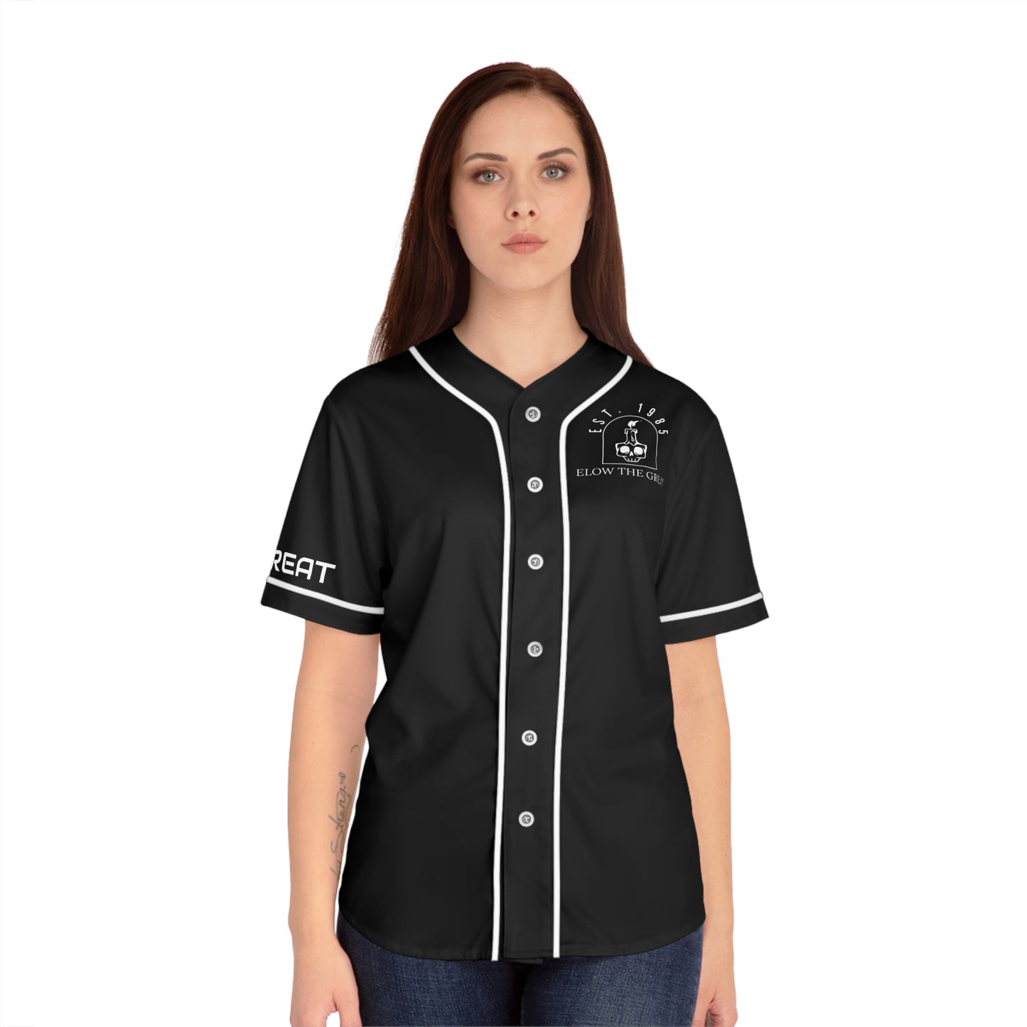 You Can’t Ride My Wave- Women's Baseball Jersey (AOP)