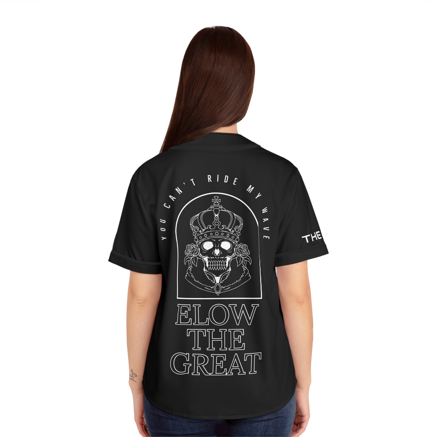 You Can’t Ride My Wave- Women's Baseball Jersey (AOP)