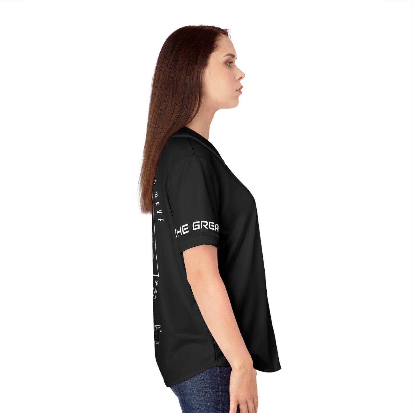 You Can’t Ride My Wave- Women's Baseball Jersey (AOP)