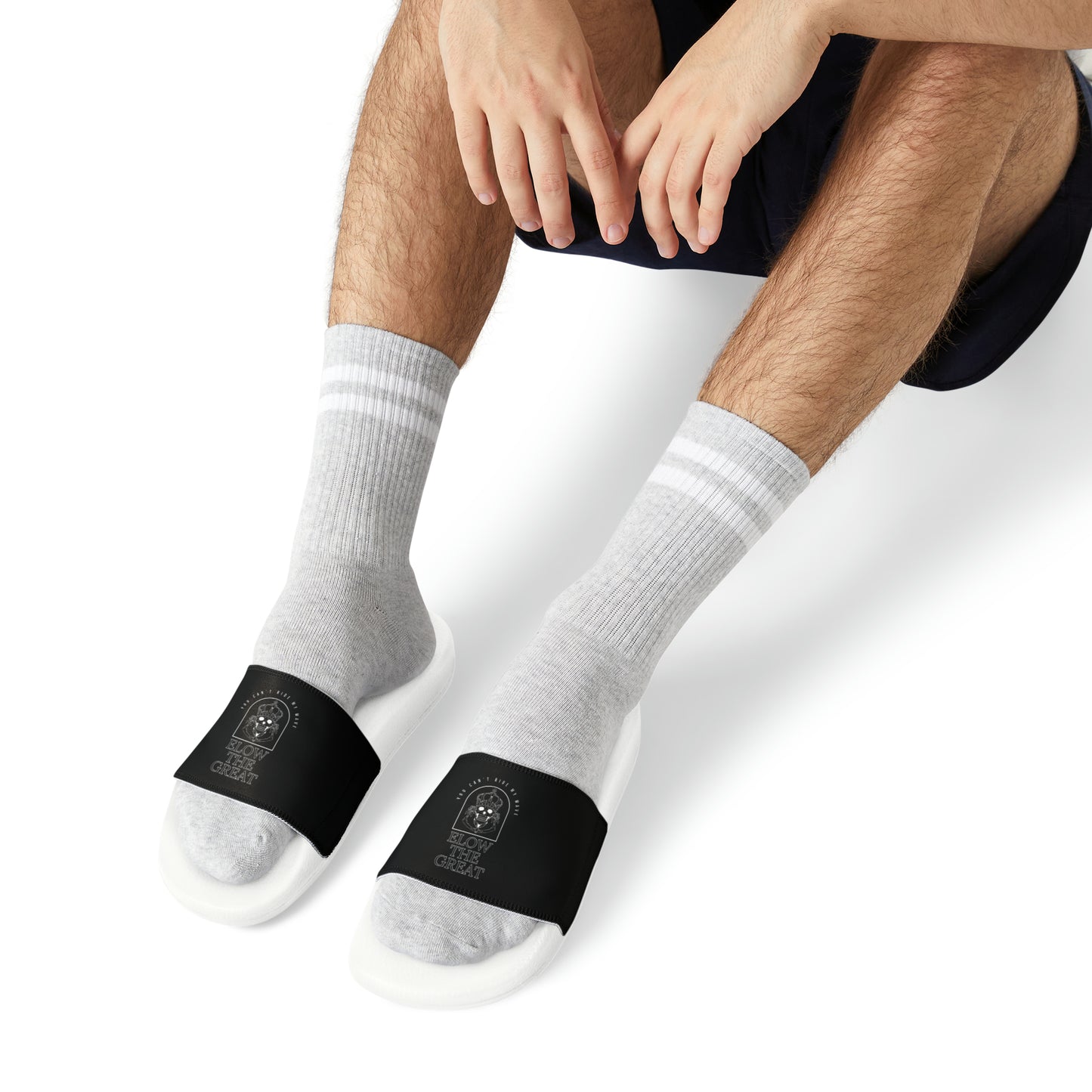 You Can’t Ride My Wave - Men's PU Slide Sandals