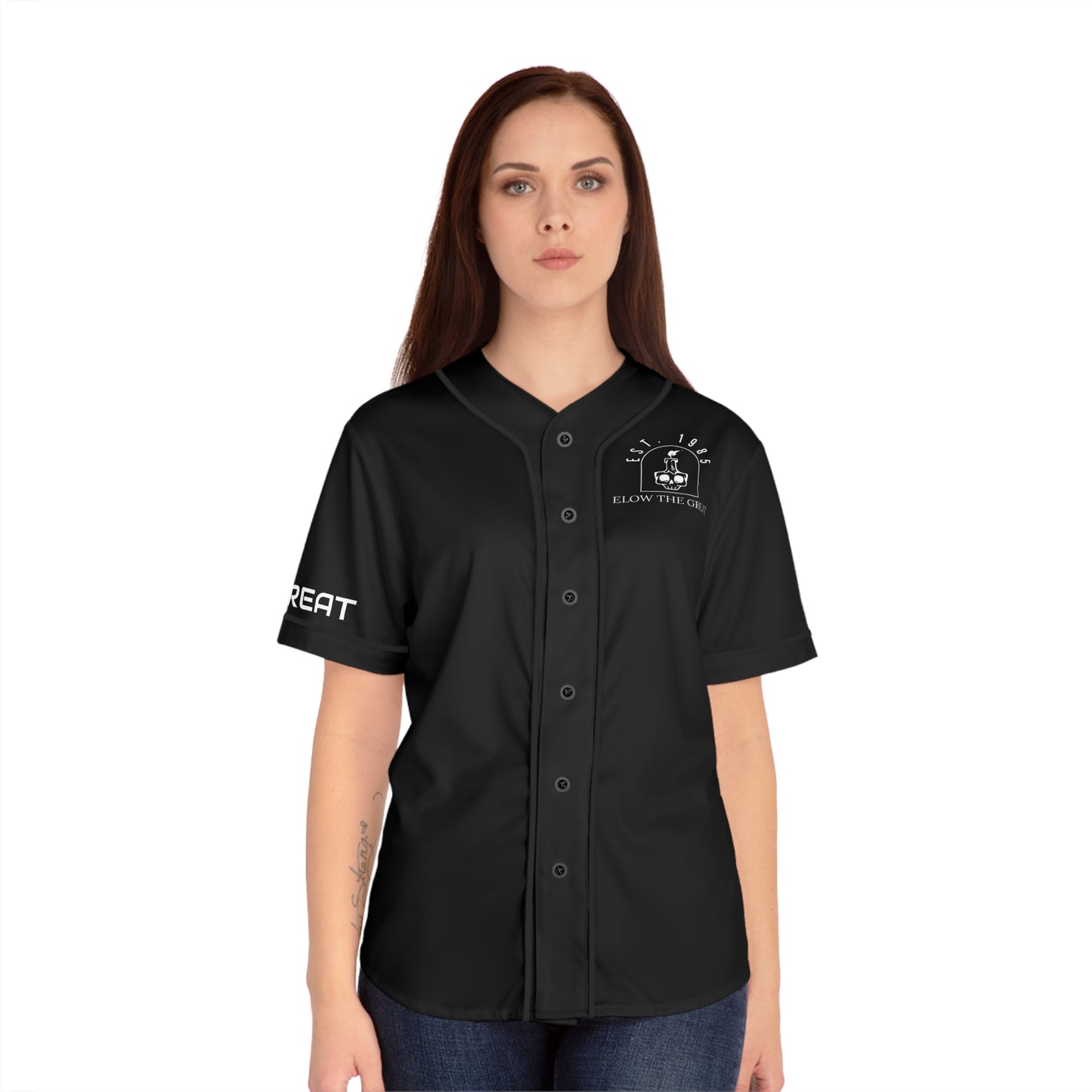 You Can’t Ride My Wave- Women's Baseball Jersey (AOP)