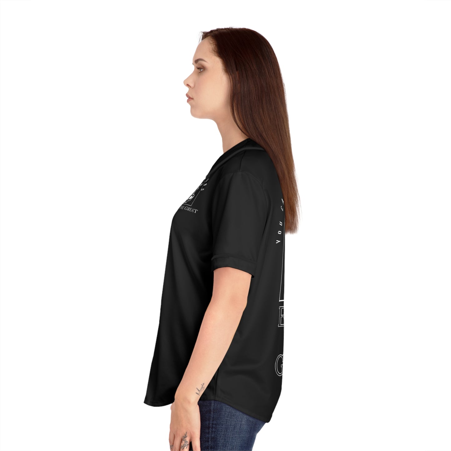 You Can’t Ride My Wave- Women's Baseball Jersey (AOP)