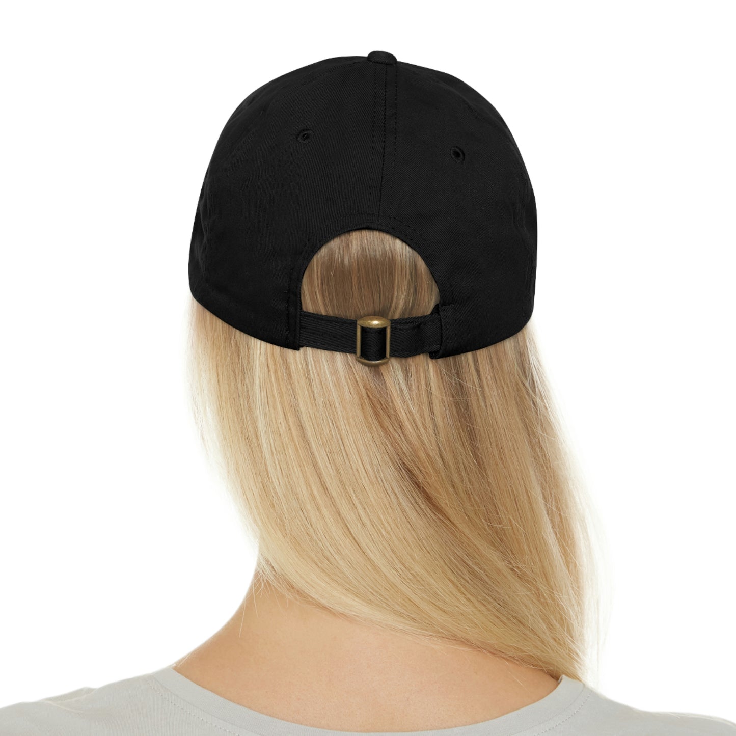 ETG- Dad Hat with Leather Patch (Round)
