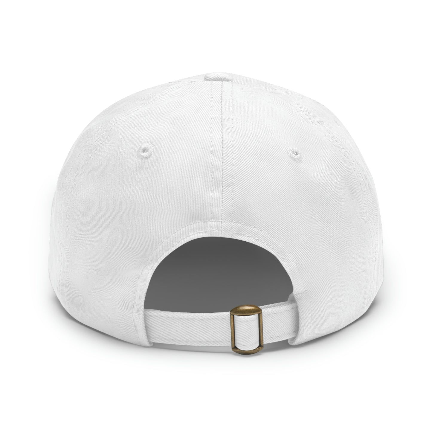 ETG- Dad Hat with Leather Patch (Round)