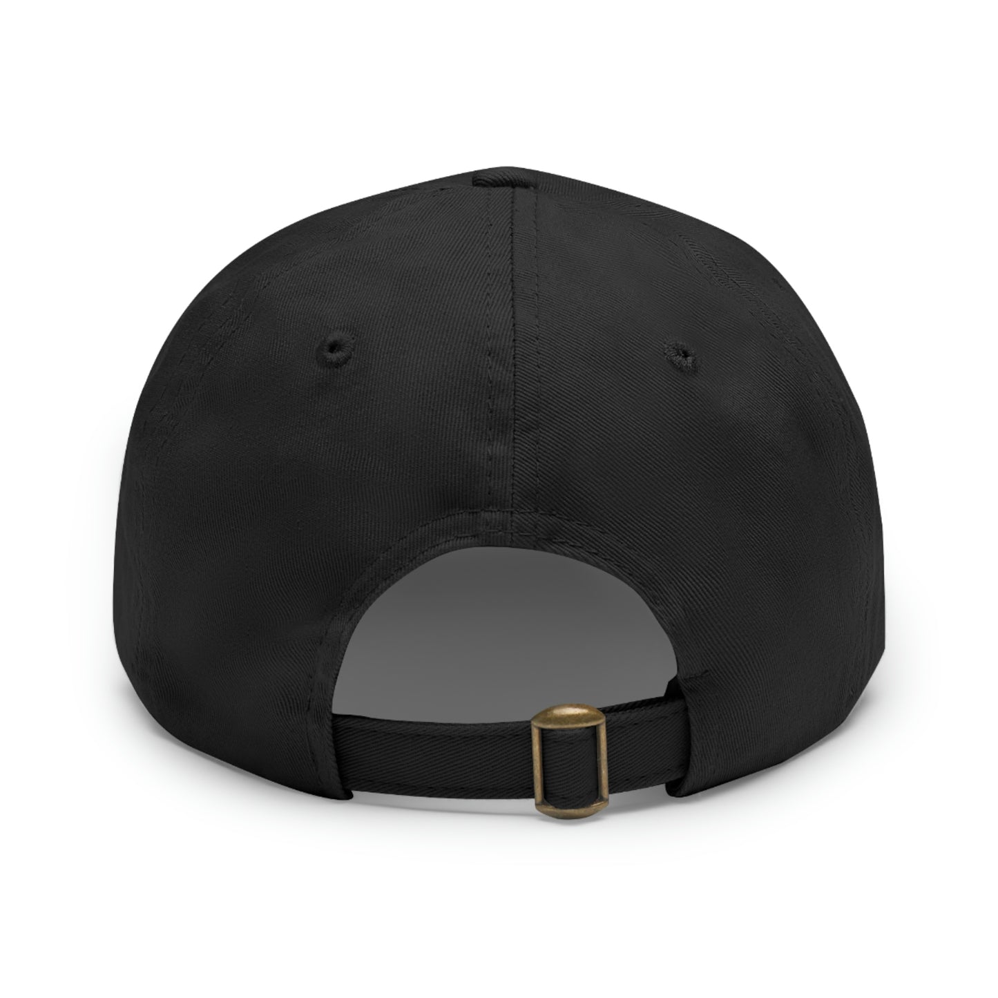 ETG- Dad Hat with Leather Patch (Round)