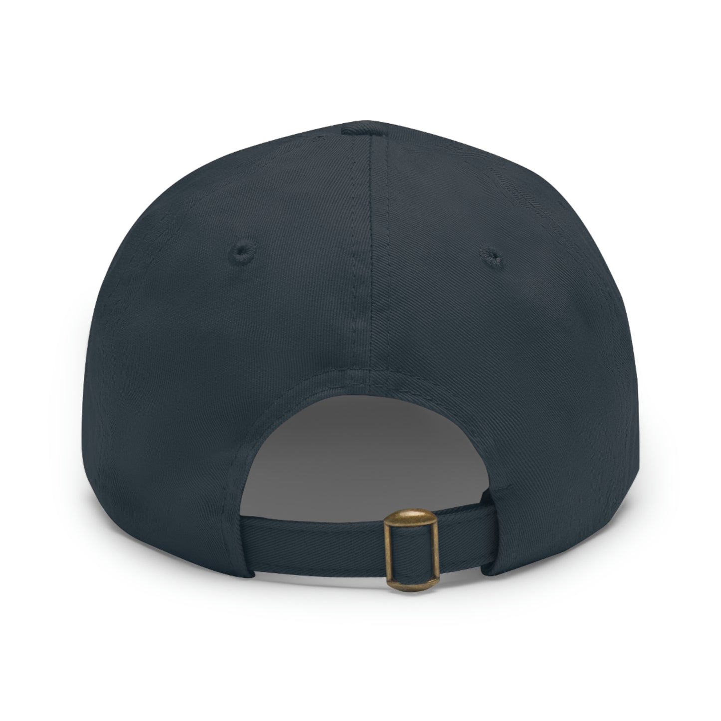 ETG- Dad Hat with Leather Patch (Round)