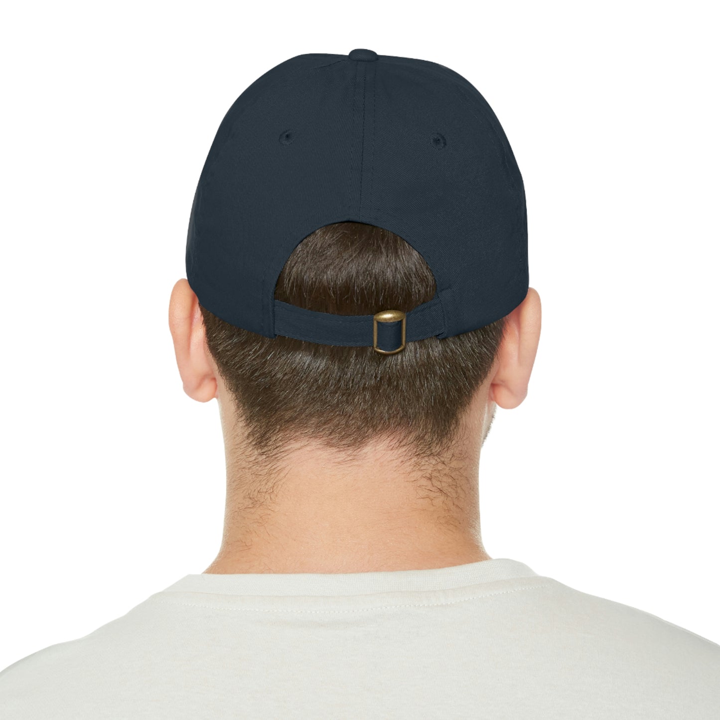 ETG- Dad Hat with Leather Patch (Round)