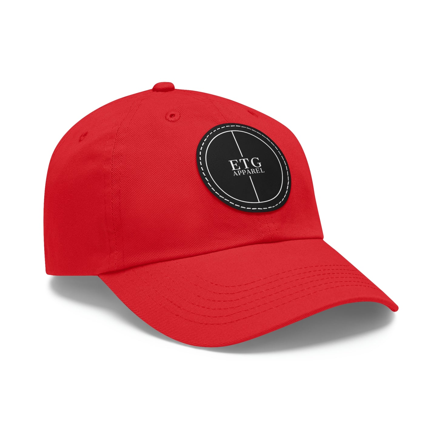 ETG- Dad Hat with Leather Patch (Round)